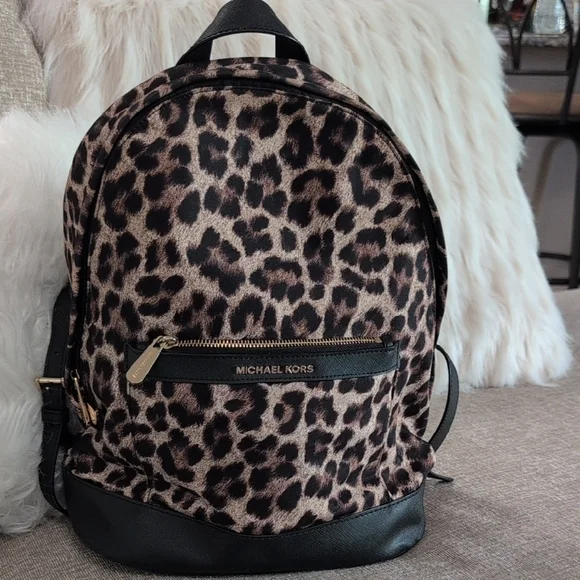Michael Kors | Bags | Michael Kors Animal Print Backpack  display picture 1